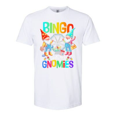 Bingo With My Gnomies Fun Bingo Gnome Squad Merry Christmas Softstyle CVC T-Shirt