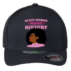 Black Women Make History Female Flexfit Unipanel Trucker Cap