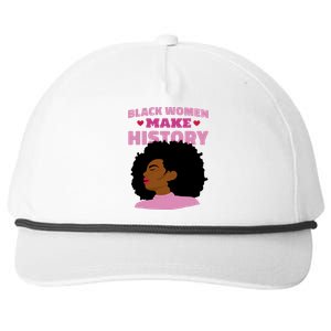 Black Women Make History Female Snapback Five-Panel Rope Hat