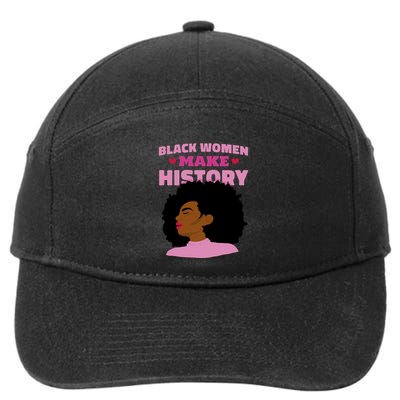 Black Women Make History Female 7-Panel Snapback Hat