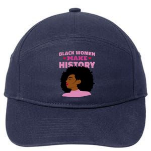 Black Women Make History Female 7-Panel Snapback Hat