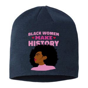 Black Women Make History Female Sustainable Beanie