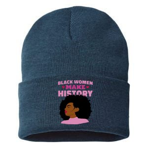 Black Women Make History Female Sustainable Knit Beanie