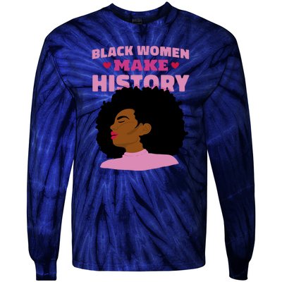 Black Women Make History Female Tie-Dye Long Sleeve Shirt