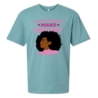 Black Women Make History Female Sueded Cloud Jersey T-Shirt