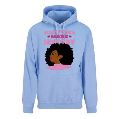 Black Women Make History Female Unisex Surf Hoodie