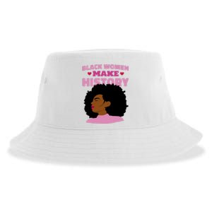 Black Women Make History Female Sustainable Bucket Hat