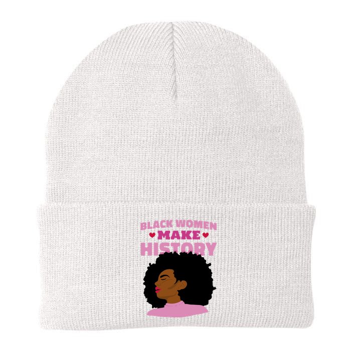 Black Women Make History Female Knit Cap Winter Beanie