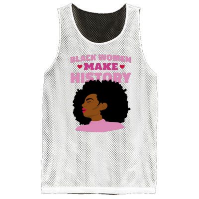 Black Women Make History Female Mesh Reversible Basketball Jersey Tank