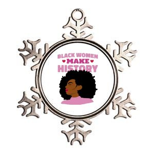 Black Women Make History Female Metallic Star Ornament