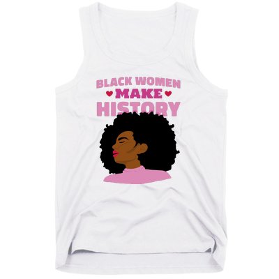 Black Women Make History Female Tank Top