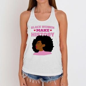 Black Women Make History Female Women's Knotted Racerback Tank