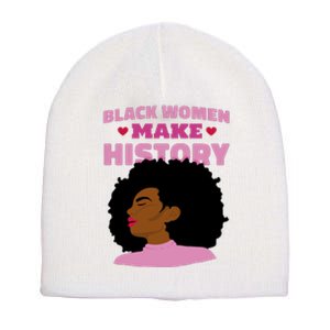 Black Women Make History Female Short Acrylic Beanie