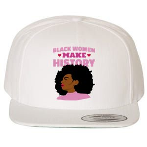 Black Women Make History Female Wool Snapback Cap