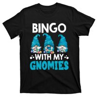 Bingo With My Gnomies Funny Bingo Gnome T-Shirt