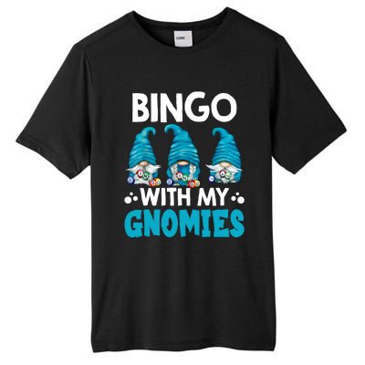 Bingo With My Gnomies Funny Bingo Gnome Tall Fusion ChromaSoft Performance T-Shirt