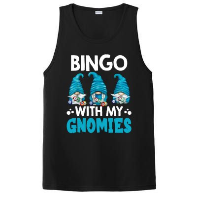 Bingo With My Gnomies Funny Bingo Gnome PosiCharge Competitor Tank