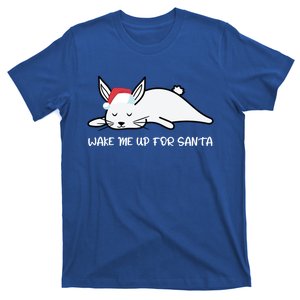 Bunny Wake Me Up For Santa Rabbit Christmas Gift T-Shirt