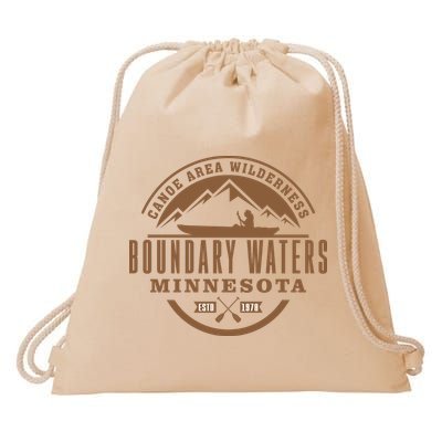 Boundary Waters Minnesota Canoe Area Drawstring Bag