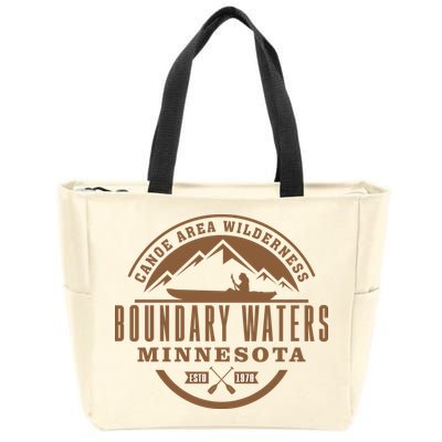 Boundary Waters Minnesota Canoe Area Zip Tote Bag