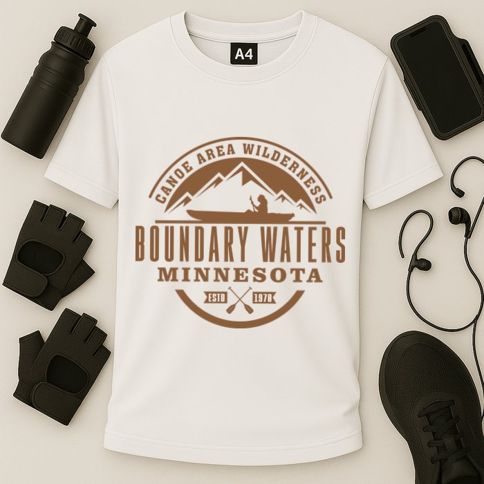 Boundary Waters Minnesota Canoe Area Cooling Performance Crew T-Shirt