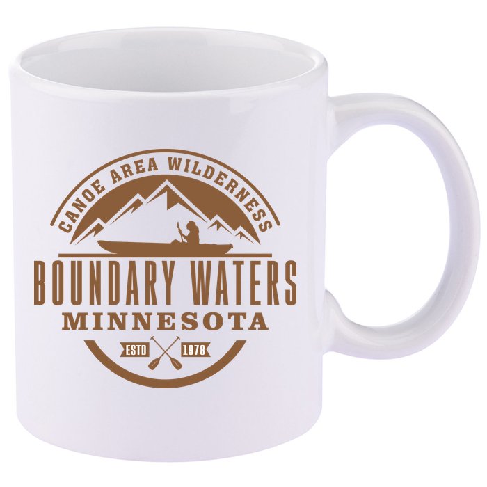 Boundary Waters Minnesota Canoe Area 11oz C Handle Ceramic Mug