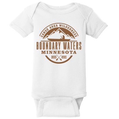 Boundary Waters Minnesota Canoe Area Baby Bodysuit