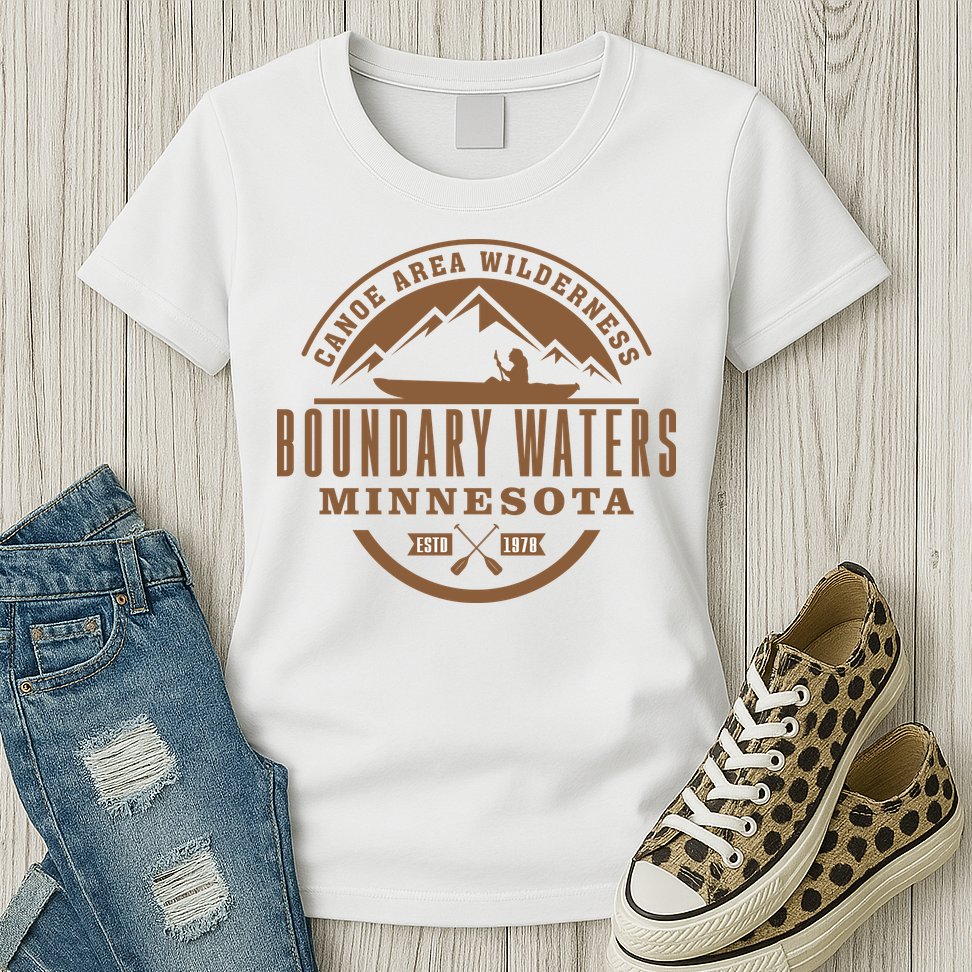 Boundary Waters Minnesota Canoe Area Womens T-Shirt