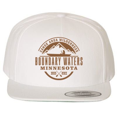 Boundary Waters Minnesota Canoe Area Wool Snapback Cap