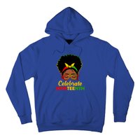 Black Women Messy Bun Juneteenth Celebrate Indepedence Day Gift African Pride Hoodie