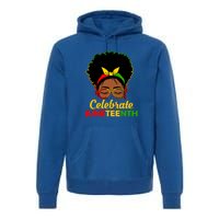 Black Women Messy Bun Juneteenth Celebrate Indepedence Day Gift African Pride Premium Hoodie