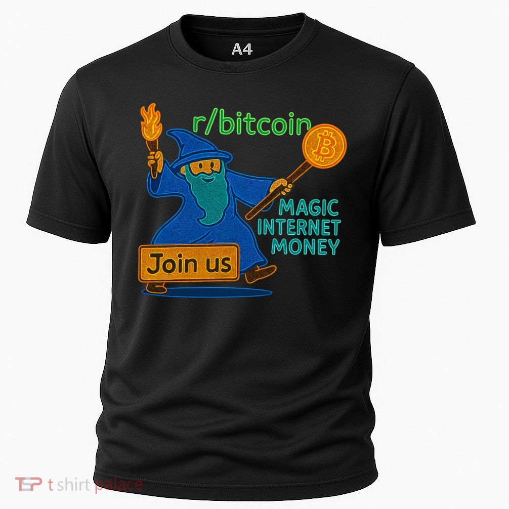 Bitcoin Wizard Magic Internet Money Performance Shirt