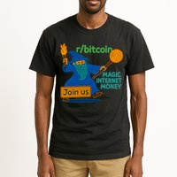Bitcoin Wizard Magic Internet Money Tall T-Shirt