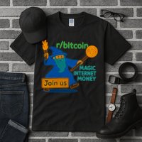 Bitcoin Wizard Magic Internet Money Tall T-Shirt