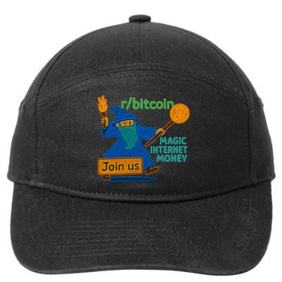 Bitcoin Wizard Magic Internet Money 7-Panel Snapback Hat