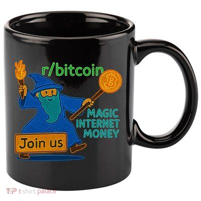 Bitcoin Wizard Magic Internet Money 11oz C Handle Ceramic Mug