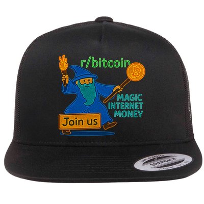 Bitcoin Wizard Magic Internet Money Flatbill Hat