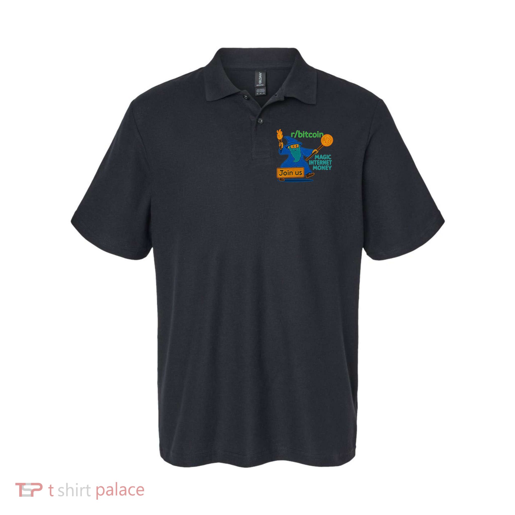 Bitcoin Wizard Magic Internet Money Polo