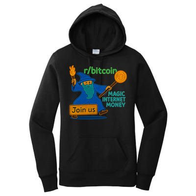 Bitcoin Wizard Magic Internet Money Women's Pullover Hoodie