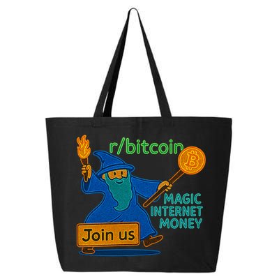 Bitcoin Wizard Magic Internet Money 25L Jumbo Tote