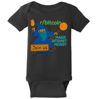 Bitcoin Wizard Magic Internet Money Baby Bodysuit