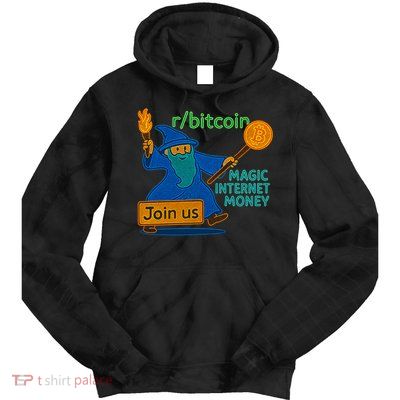 Bitcoin Wizard Magic Internet Money Tie Dye Hoodie