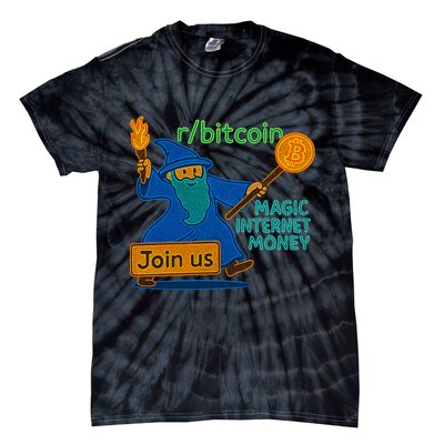 Bitcoin Wizard Magic Internet Money Tie-Dye T-Shirt