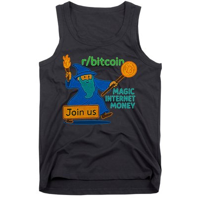 Bitcoin Wizard Magic Internet Money Tank Top