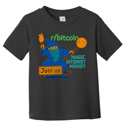 Bitcoin Wizard Magic Internet Money Toddler T-Shirt