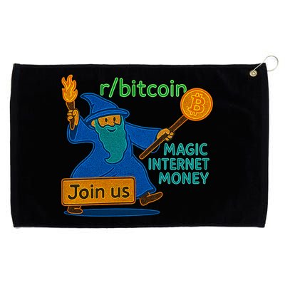 Bitcoin Wizard Magic Internet Money Grommeted Golf Towel
