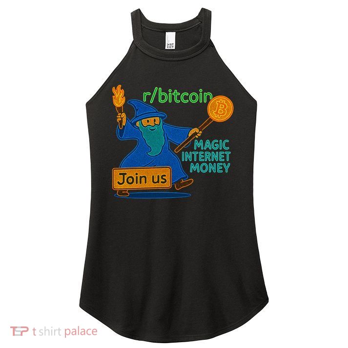 Bitcoin Wizard Magic Internet Money Women's Perfect Tri Rocker Tank