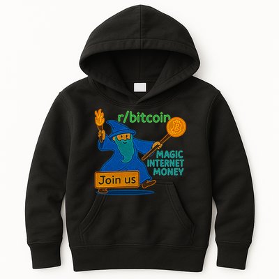 Bitcoin Wizard Magic Internet Money Kids Hoodie