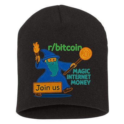 Bitcoin Wizard Magic Internet Money Short Acrylic Beanie