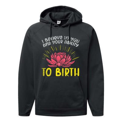 Birth Worker, Midwife, Doula, Childbirth Educator Performance Fleece Hoodie